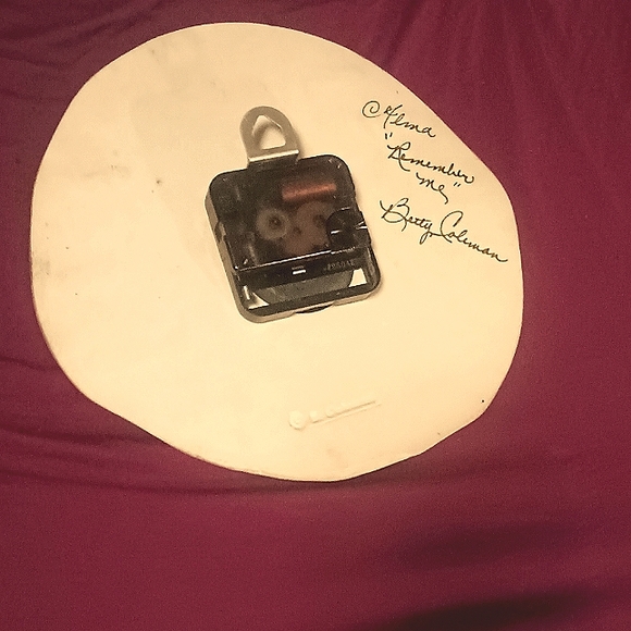 Mexican wall clock handmade by B. Coleman, stamped & personalized - Picture 4 of 7